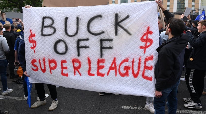 Protestas Superliga Europea 