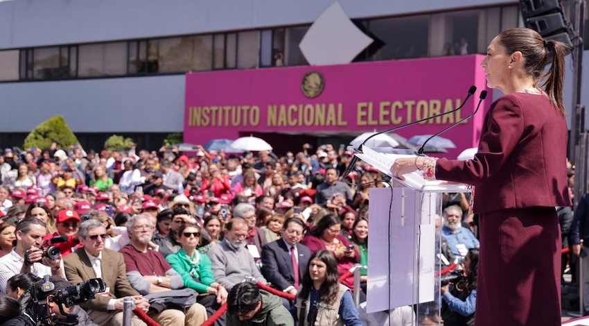 Claudia Sheinbaum registro ante el INE 