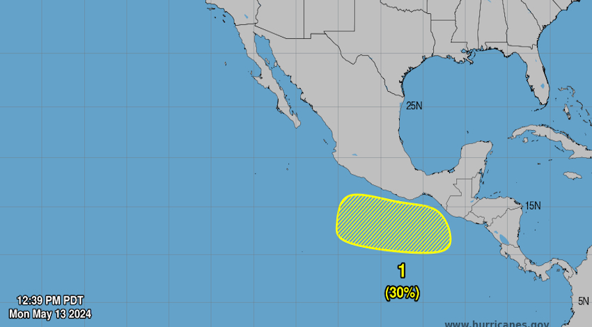 Zona de baja presión: NOAA