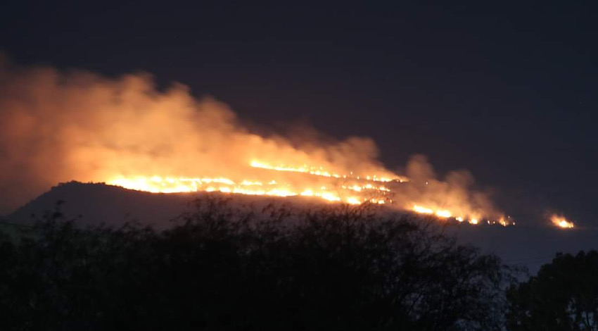 Incendio Sierra de San Miguelito