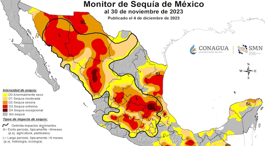 Monitor de Sequía de México 